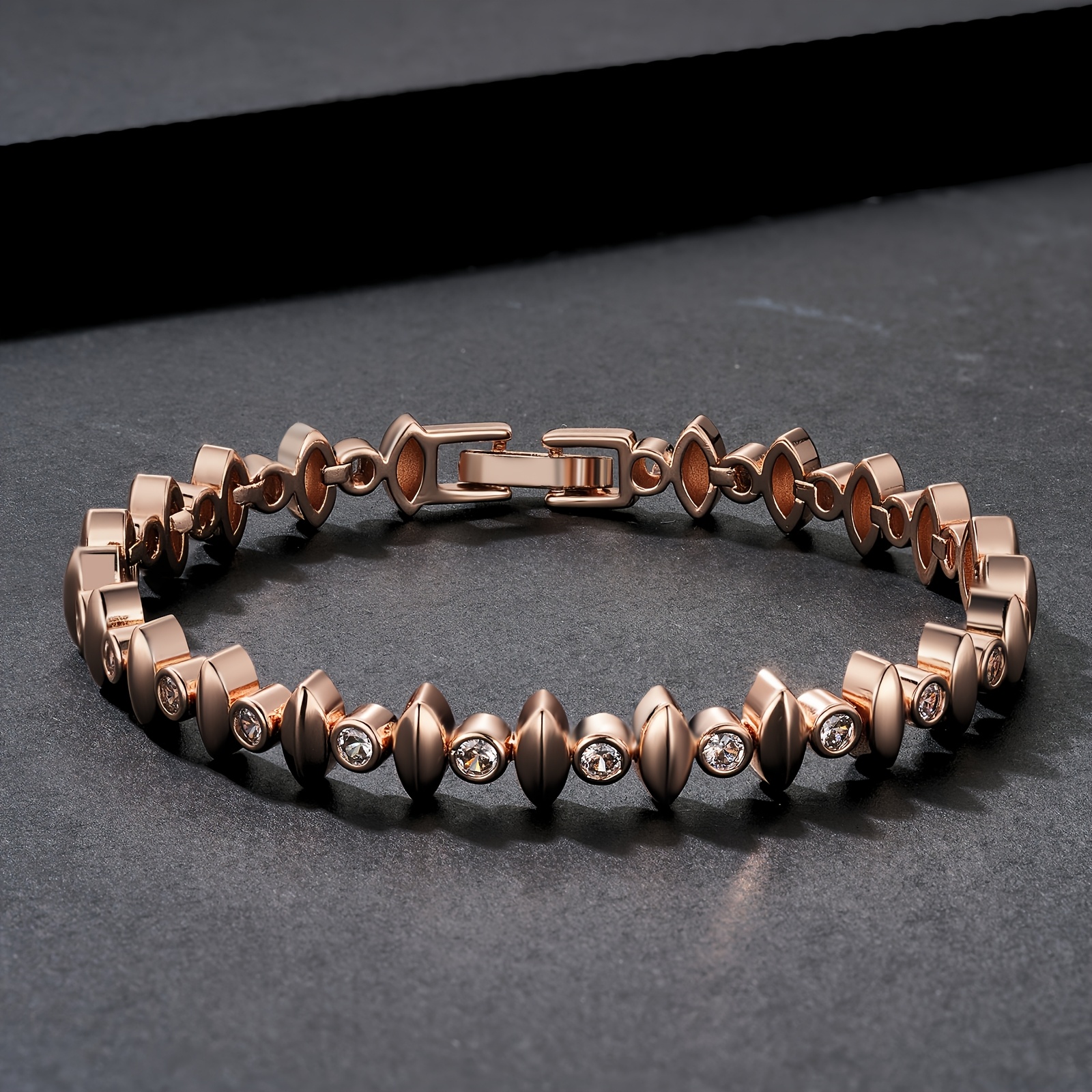 Men's Irregular Oval Bracelet, Trendy Hip-Hop Style